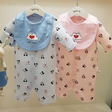 아가방 30% 여름 베이비페어 디즈니베이비 구멍사이로 땀아 날라가 매쉬 유아 7부 우주복! 깜찍 미키미니 유아여름 우주북! 시원하게 7부 턱받이세트! 신생아 백일 외출복