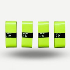 땀 흡수 그립 라켓 교체 테니스 소모품 피클볼 패들 - 오래 지속되는 테이프 향상된 컨트롤을 위한 프리미엄 소프트 울트라 택 오버그립 4팩, Neon Lime, 4개