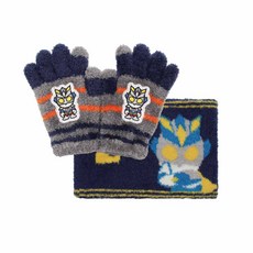 體溫魔術師 兒童暖心超人二件組 MIT手套 圍脖 可愛防風保暖組