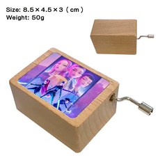 HUNTR/X 木質八音盒 動漫角色設計, 獵魔女團-10,8.5*3*4.5cm（50g）