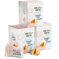 FOOD crew 푸드 크루 30개 럭키 비스킷 컴플리먼트 - 가족 친구 동료를 위한 작은 선물 아이디어 독일산 아드벤트 캘린더 채우기용 소품 새해 전야, FOOD crew 푸드 크루 30개 럭키 비스킷 컴플리, 1개