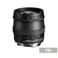 [정품등록이벤트 5만 포인트 3년 보증] 보이그랜더 ULTRON 75mm F1.9 Multi Coating VM 마운트 (라이카 M 호환) Matt Black