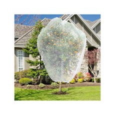 그물망 울타리 촘촘한 새 동물 메쉬 나일론 보호망 휀스 안전망 대형 과일 나무 그물 커버 지퍼 및 드로스, 03 White-0.7x1m-3PCS