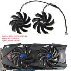 2 개/세트85mm 지름 fdc10h12s9 c그래픽 팬적용 대상 Sapphire HD6850 HD6970 HD7870 2G적용 대상 Sapphire, 01   Mainland