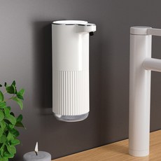 21세기트랜드 뽀송 젤타입 자동 주방세제 샴푸 디스펜서 벽걸이 손세정기, 1개, 거품타입