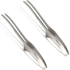 리빙글로리 올리브쿡 고기 스텐 핀셋 집게, 2개