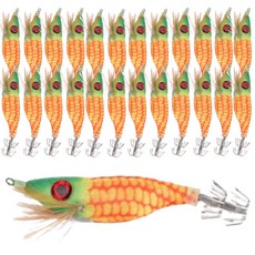 999피싱 가성비 초특가 왕눈이 수평 에기 쭈꾸미 갑오징어 문어 한치 낚시 미끼 채비, 옥수수, 25개, 9g