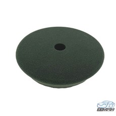 逸品汽車百貨 斜邊十字紋 6吋氣動海綿 氣動上蠟綿 氣動打蠟棉 黏扣盤海綿 拋光海綿 上蠟海綿 小烏龜海綿 氣動綿, 1個, 斜邊無十字紋黑色海綿(細目), 黑色