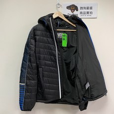 Superdry Tech Fuji 運動連帽風衣外套 黑色 藍色細節 輕量抗寒防風保暖, 1個