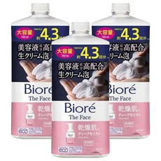 비오레 더 페이스 딥 모이스트 페이셜 워시 리필용, 700ml, 3개