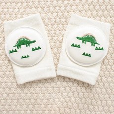 여아 및 남아용 크롤링 팔꿈치 보호대 아기 무릎 패드 안전 코튼 유아 다리 워머 어린이 쿠션 레깅스, [05] green dinosaur, 1개