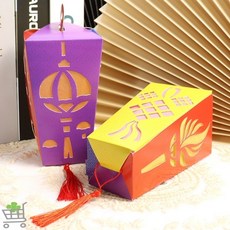 원투라이프 어린이DIY키트 칼라 종이초롱등 만들기 패키지, 열개