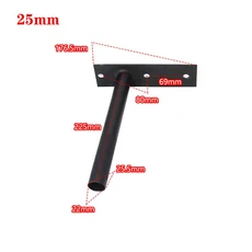 X9 X20 Citycoco 전기 스쿠터 액세서리용 더블 시트 쿠션 대형 플랫 소프트, 01 Bracket 25mm, 1개