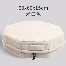 점핑 트램폴린 머신 트램펄린 홈트 쿠션 실내 방방이, 베이지 60x60x15CM, 1개