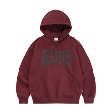 GAINSBORO 고딕 로고 후드티_와인