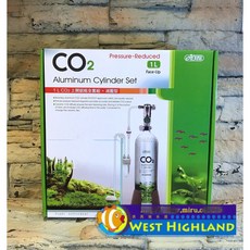 ISTA伊士達減壓CO2鋁瓶全套組-1L，水族箱CO2供應系統，精準減壓閥，穩定輸出，促進水草生長，提升水族生態環境, 1個