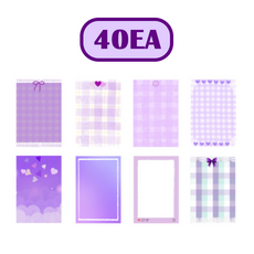 SANS 포카 바인더 대지 5color S2, 2세트, 퍼플