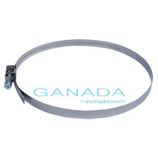 닥트밴드75mm~300mm 사이즈선택 덕트부속 후렉시블자바라조임밴드 닥트연결밴드 클립형덕트호스밴드, 125mm, 1개