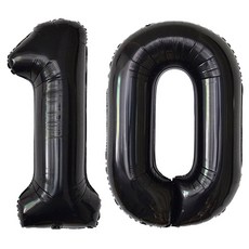 이벤트홀릭 초대형 숫자풍선 40인치 100cm, 1개, 블랙 10