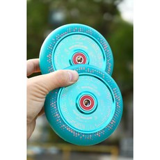 MGP 익스트림 스쿠터 바퀴 내흑외 6Y 110mm 그립테잎 확인 스턴트스쿠터바퀴, 블루 오렌지110mm 2개