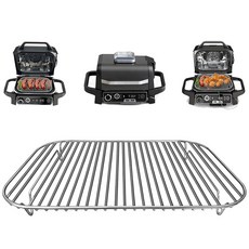 GXF 스테인리스 스틸 랙 31.8 x 22.1cm12.6 x 8.7인치 플렉스 플레임 콤비 액세서리 야외 실내 그릴 스탠드 닌자 우드파이어 OG701 OG751 및 기타, GXF 스테인리스 스틸 랙, 31.8 x 22.1cm1