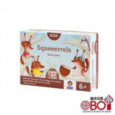 孩子王桌遊 松鼠取堅果硬盒版 兒童桌遊, 1個, 松鼠取堅果硬盒版+牌套