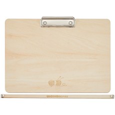 1세트 목제 걸이용 클립보드 화판 종이 고정기 21.5x30x0.3~1.15cm