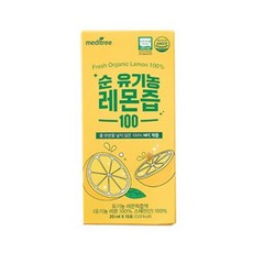 메디트리 순 유기농 100 레몬즙, 300ml, 3개