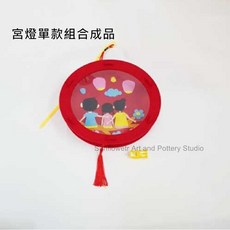向日葵 臺灣製不織布宮燈, 1個, 紅色框, 紅色框