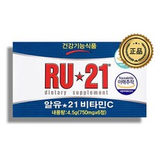 RU21 비타민C 알유21 비타민씨 비타민 항산화 750mg X 6정 596143, RU21 비타민C 알유21 비타민씨 비타민 항산화 75, 1개