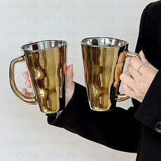 예쁜머그컵 금은 자유선택 2종세트 400ml, 골드 2종세트, 3세트