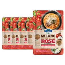 폰타나 밀라노 크림치즈 로제 파스타소스 집콕레시피, 150g, 5개