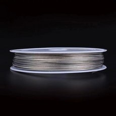 鋼絲線 DIY串珠 引線 0.5mm灰色, 1個, 0.3mm【約50米】