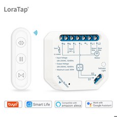 Tuya 스마트 라이프 커튼 스위치 모듈 원격 제어 블라인드 롤러 셔터 RF WIFI App 타이머 Google 홈 Aelxa Echo Smart Home, CHINA, 01 1 remote 1 module