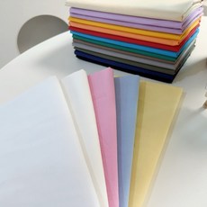 S015 탐나요 인형옷 면60수 무지 원단 바이오 워싱 패브릭 자투리 조각 천, 1개, 레드