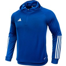 아디다스 후드티 맨투맨 반집업 후드 티셔츠 TIRO23 C 블루 남여공용 운동복 긴팔티 + ALS 마스크