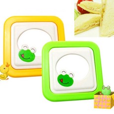JINI 개구리 샌드위치 만들기 랜덤1개 식빵커터모양틀
