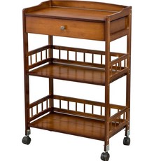 원목 이동선반 트롤리 카트 웨건 선반 테이블 간식 이동 3단 옵션 9, 옵션 4