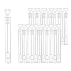 버블 비누병 하트 손잡이 손님 파티 생일 결혼식 장식, 1. White, B. 300Pcs