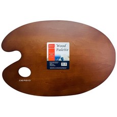 세르지오 타원형 나무팔레트 50x33cm 미술 그림 유화 ksg+984aD