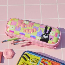 피터젠슨 플라워 체커보드 필통세트 XS PTX62YF93M PK, Pink/F, Pink/F