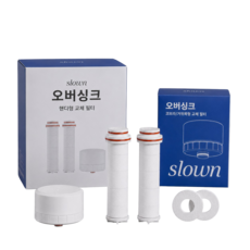 슬로운 slown 직수 정수기 오버싱크 교체필터 자가설치, 코브라형/거위목형 1세트