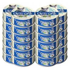 사조 옵티원 흰살참치캔 고양이간식, 90g, 24개, 멸치&오트밀