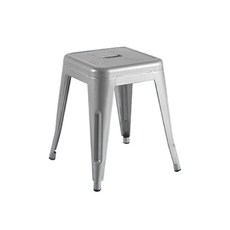 FDW 台灣製 鐵藝吧檯椅 工作椅 高腳椅 工業風, 1個, 46公分-銀色 單張