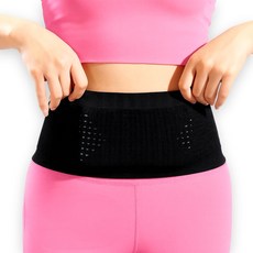 맹이들맘 밀착핏 입는 러닝벨트, 블랙