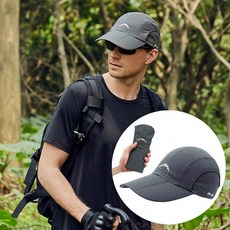 접이식 방수 아웃도어 스냅백 남성 모자 남자 등산 골프 아웃도어볼캡 아웃도어캡 여성, 카키_FREE, 카키_FREE