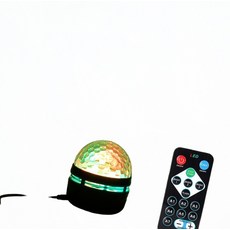 USB미러볼조명 사운드 인식 홈파티 무대 조명, 1개