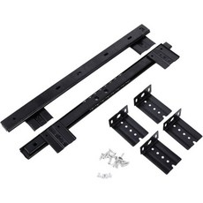 포미예스 데스크 아래 서랍용 키보드 레일 슬라이드 트랙 심플한 설치 동작 내구성 있는 소재 사용, 검정