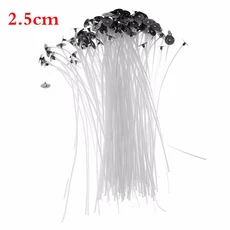 100 개 캔들 심지 코튼 무연 DIY 파티 양초 만들기 사전 왁스 용품 2.5/4/5/6/7/9/15/20cm