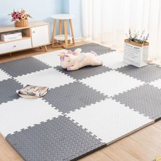 국민매트 매트시공 거실 칼라 놀이방 바닥, J. 그레이+화이트테두리